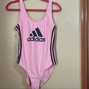 adidas one-piece pink swimsuit
